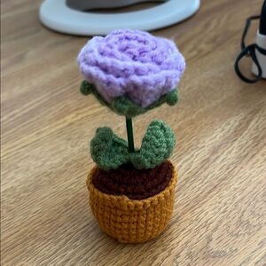 Crochet Purple Flower